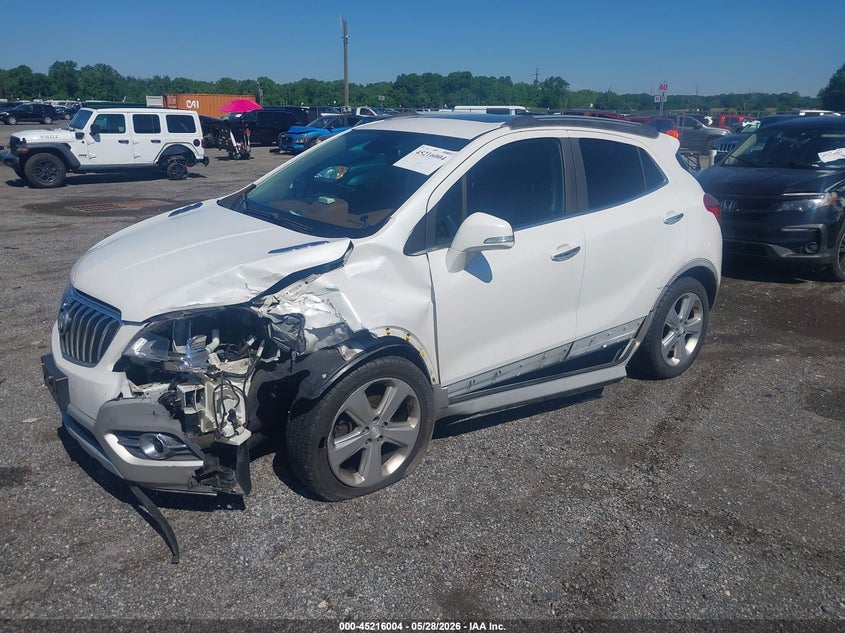 2015 Buick Encore VIN KL4CJGSB2FB250011 IAAI salvage auction — LEFT FRONT, Salvage - Greater Than 75% (Maryland), sold $650 on 2026-07-06 (photo 2)