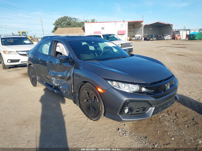 2019 Honda Civic VIN SHHFK7H67KU204187 IAAI salvage auction — RIGHT SIDE, Salvage Title, sold $4,500 on 2026-07-14 (photo 1)