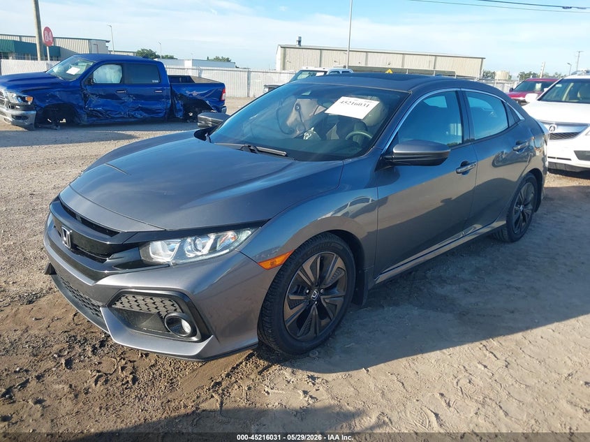 2019 Honda Civic VIN SHHFK7H67KU204187 IAAI salvage auction — RIGHT SIDE, Salvage Title, sold $4,500 on 2026-07-14 (photo 2)