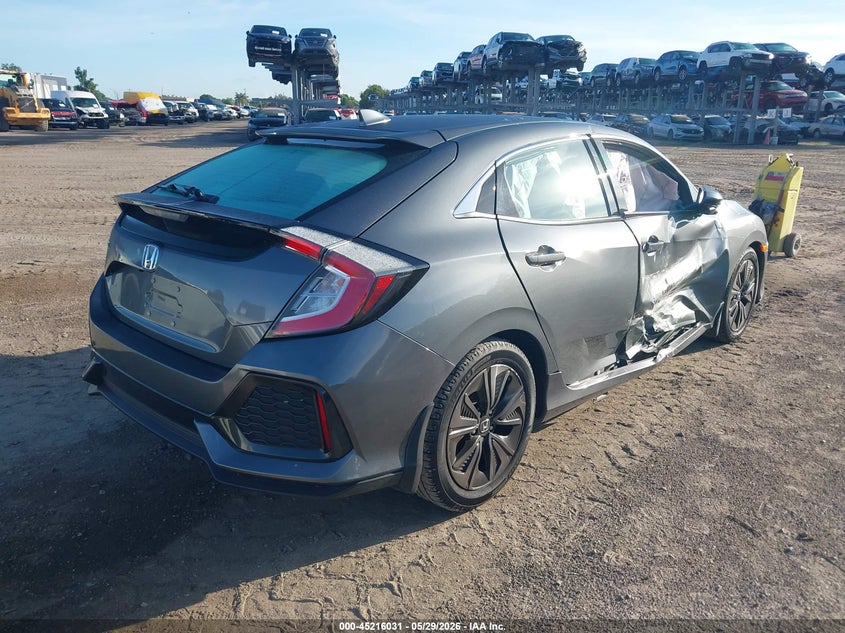 2019 Honda Civic VIN SHHFK7H67KU204187 IAAI salvage auction — RIGHT SIDE, Salvage Title, sold $4,500 on 2026-07-14 (photo 4)