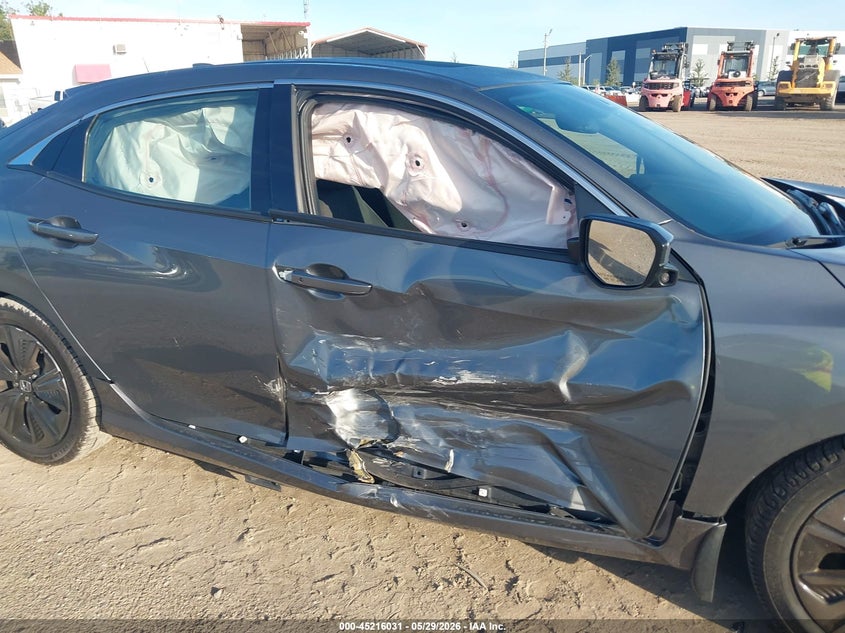 2019 Honda Civic VIN SHHFK7H67KU204187 IAAI salvage auction — RIGHT SIDE, Salvage Title, sold $4,500 on 2026-07-14 (photo 6)
