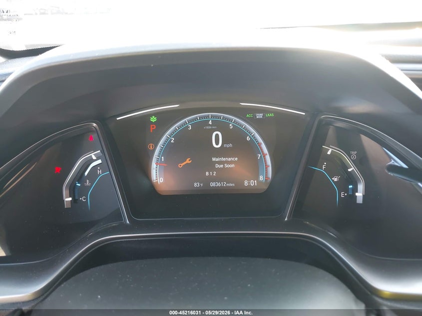 2019 Honda Civic VIN SHHFK7H67KU204187 IAAI salvage auction — RIGHT SIDE, Salvage Title, sold $4,500 on 2026-07-14 (photo 7)