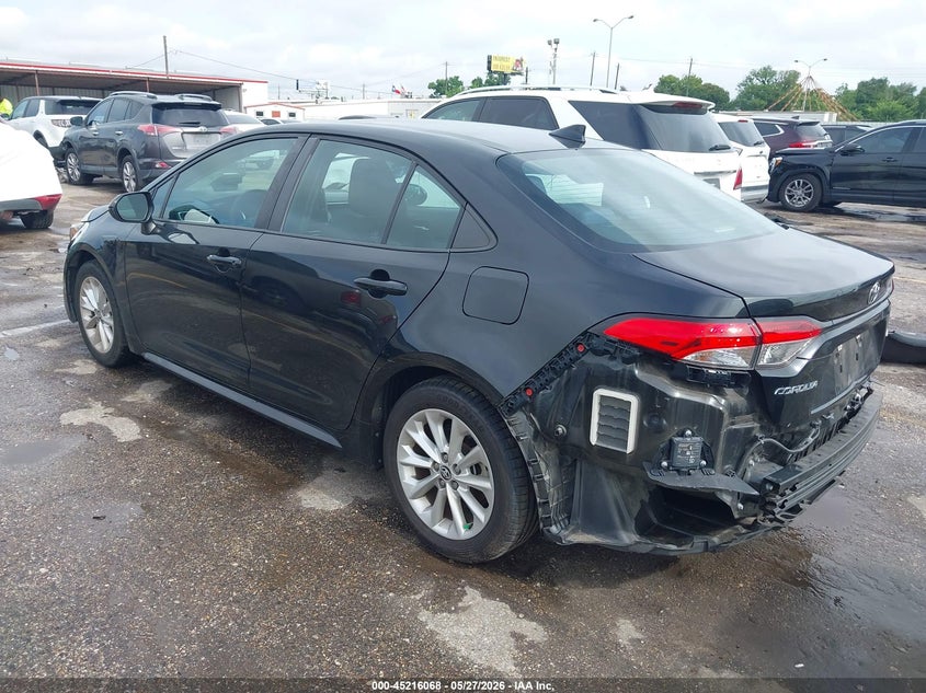 2020 Toyota Corolla VIN 5YFHPRAE4LP010053 IAAI salvage auction — REAR END, Salvage Title, sold $6,650 on 2026-07-29 (photo 3)