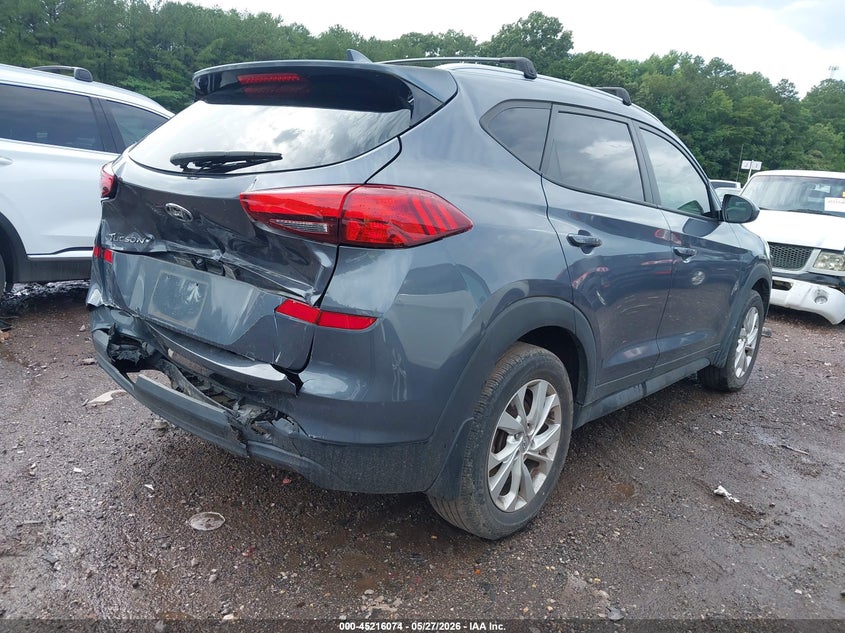 2021 Hyundai Tucson VIN KM8J33A46MU343470 IAAI salvage auction — REAR END, Salvage Title, sold $4,550 on 2026-07-15 (photo 4)