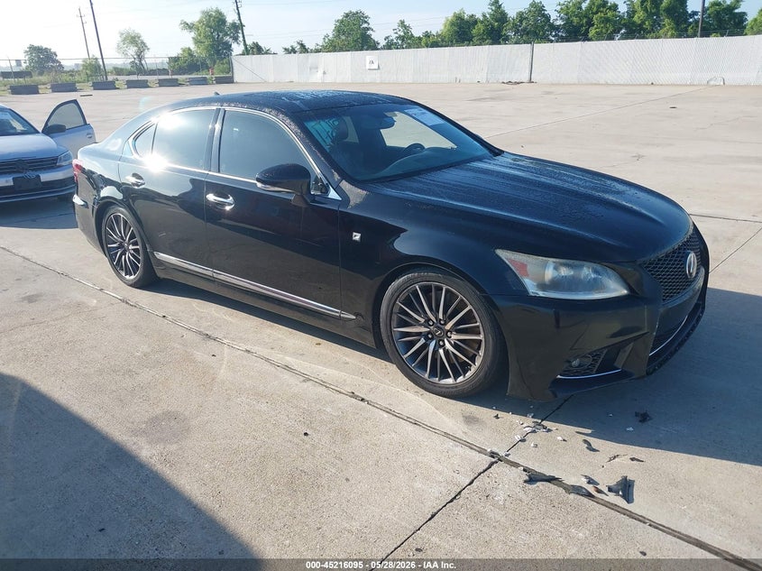 2013 Lexus Ls VIN JTHBL5EF9D5122499 IAAI salvage auction — HAIL, Original (Texas), sold $8,350 on 2026-07-10 (photo 1)