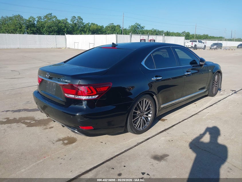 2013 Lexus Ls VIN JTHBL5EF9D5122499 IAAI salvage auction — HAIL, Original (Texas), sold $8,350 on 2026-07-10 (photo 4)