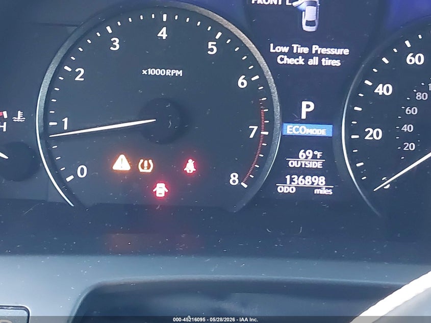2013 Lexus Ls VIN JTHBL5EF9D5122499 IAAI salvage auction — HAIL, Original (Texas), sold $8,350 on 2026-07-10 (photo 7)