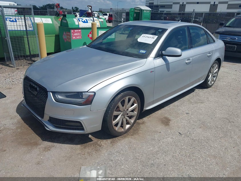 2014 Audi A4 VIN WAUBFAFL5EN029323 IAAI salvage auction — NORMAL WEAR, Salvage Title, sold $700 on 2026-07-07 (photo 2)