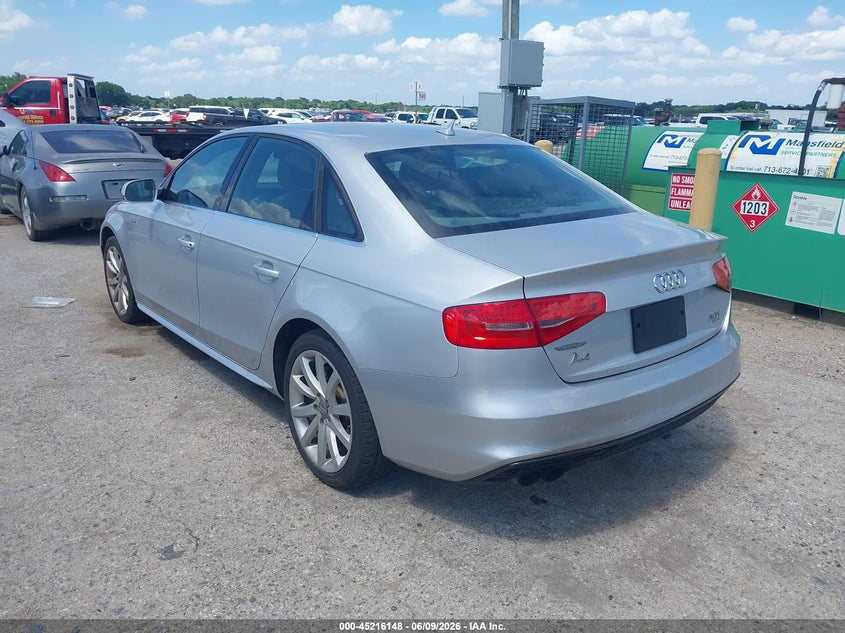 2014 Audi A4 VIN WAUBFAFL5EN029323 IAAI salvage auction — NORMAL WEAR, Salvage Title, sold $700 on 2026-07-07 (photo 3)