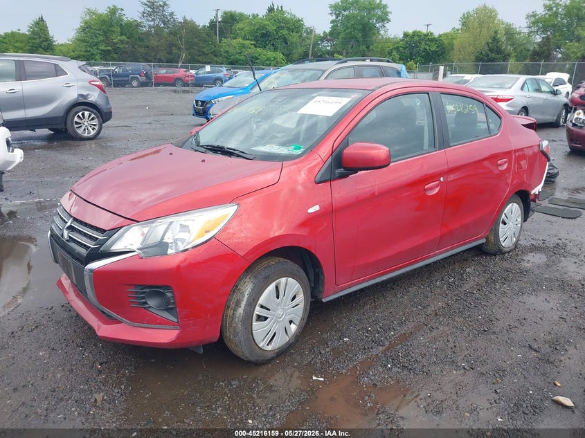 2024 Mitsubishi Mirage VIN ML32FUFJXRHF13730 IAAI salvage auction — REAR END, Salvage Title, sold $1,950 on 2026-07-16 (photo 2)