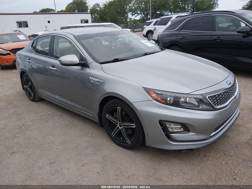 2015 Kia Optima VIN KNAGN4AD7F5088773 IAAI salvage auction — LEFT FRONT, Salvage Title, sold $975 on 2026-07-17 (photo 1)