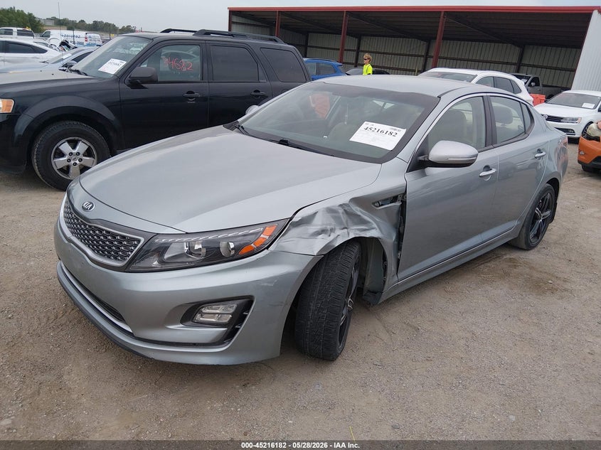 2015 Kia Optima VIN KNAGN4AD7F5088773 IAAI salvage auction — LEFT FRONT, Salvage Title, sold $975 on 2026-07-17 (photo 2)