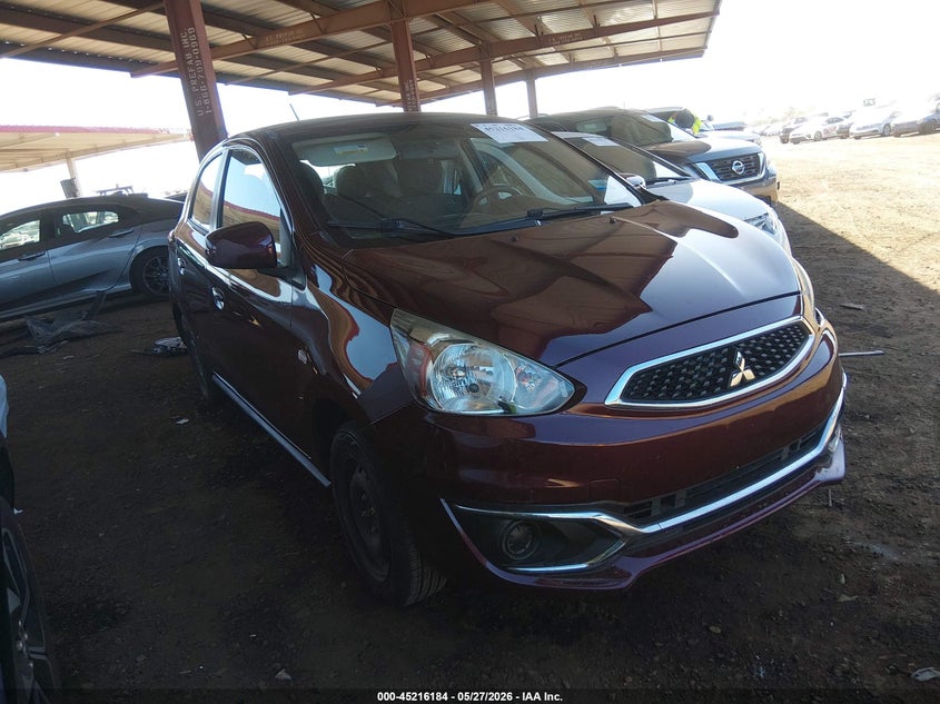 2020 Mitsubishi Mirage VIN ML32A3HJ1LH007598 IAAI salvage auction — LEFT FRONT, Salvage Title, sold $1,250 on 2026-07-28 (photo 1)