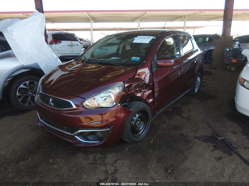 2020 Mitsubishi Mirage VIN ML32A3HJ1LH007598 IAAI salvage auction — LEFT FRONT, Salvage Title, sold $1,250 on 2026-07-28 (photo 2)