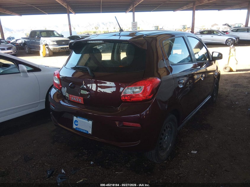 2020 Mitsubishi Mirage VIN ML32A3HJ1LH007598 IAAI salvage auction — LEFT FRONT, Salvage Title, sold $1,250 on 2026-07-28 (photo 4)