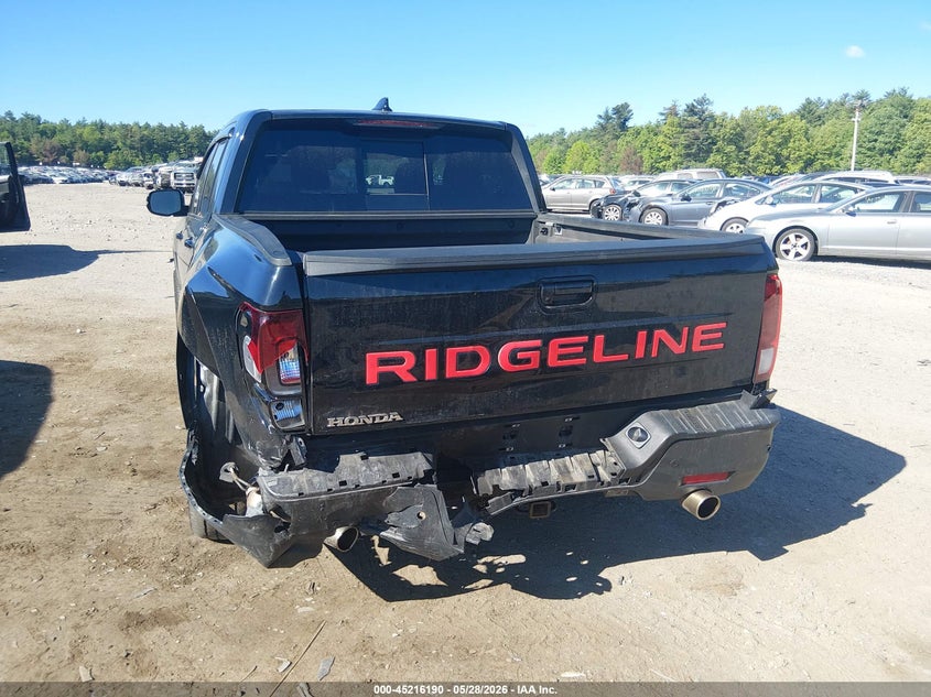 2024 Honda Ridgeline VIN 5FPYK3F83RB000771 IAAI salvage auction — LEFT REAR, Salvage (Massachusetts), sold $8,375 on 2026-07-24 (photo 6)