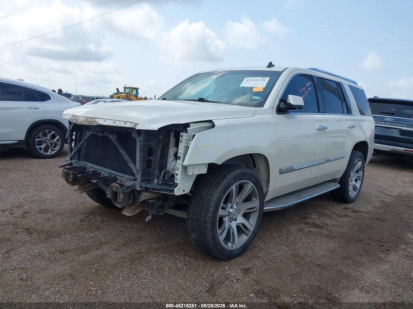 2015 Cadillac Escalade VIN 1GYS3BKJ1FR181075 IAAI salvage auction — FRONT END, Original (Texas), sold $6,600 on 2026-07-21 (photo 2)