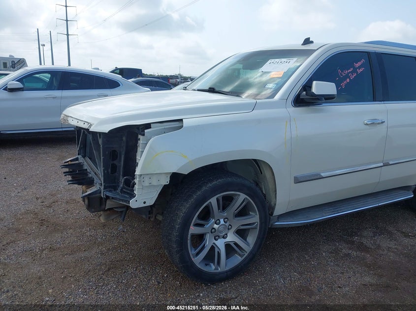 2015 Cadillac Escalade VIN 1GYS3BKJ1FR181075 IAAI salvage auction — FRONT END, Original (Texas), sold $6,600 on 2026-07-21 (photo 6)