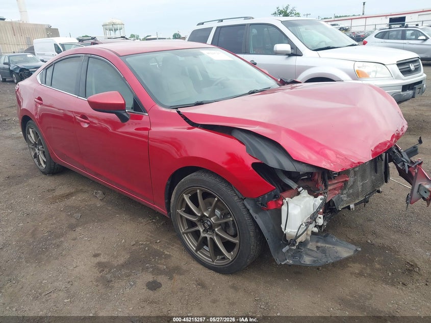 2016 Mazda 6 VIN JM1GJ1V5XG1433576 IAAI salvage auction — FRONT END, Salvage (New Jersey), sold $25 on 2026-07-29 (photo 1)