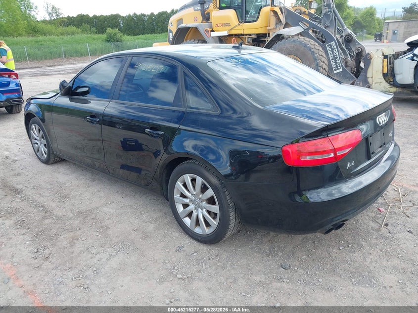 2013 Audi A4 VIN WAUBFAFL0DN025100 IAAI salvage auction — RIGHT FRONT, Mv-907A (New York), sold $25 on 2026-07-30 (photo 3)