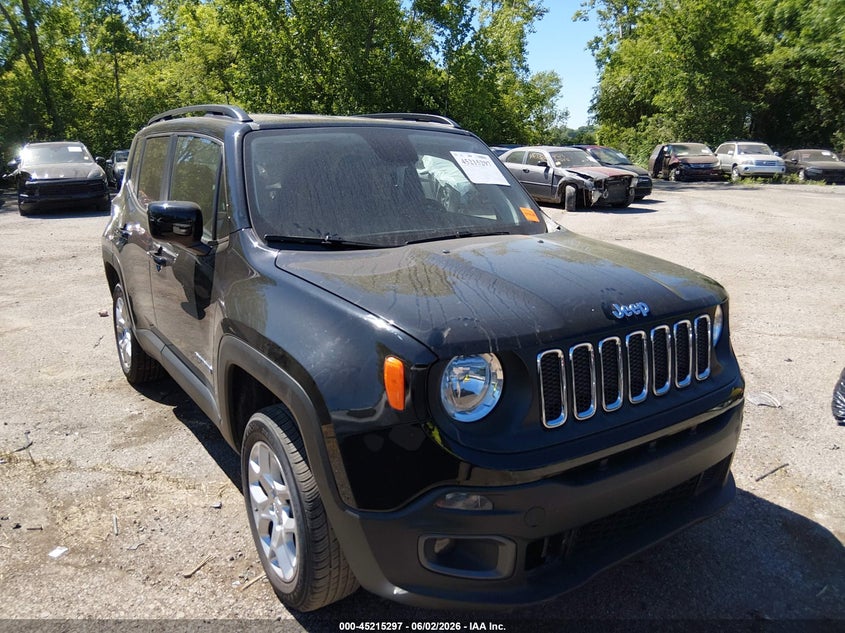 2018 Jeep Renegade VIN ZACCJBBB9JPG95210 IAAI salvage auction — LEFT SIDE, Salvage Title, sold $2,250 on 2026-07-21 (photo 1)