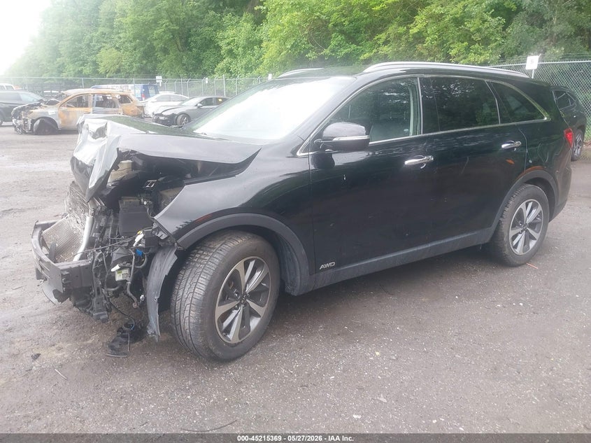 2019 Kia Sorento VIN 5XYPHDA51KG536980 IAAI salvage auction — FRONT END, Salvage - Greater Than 75% (Maryland), sold $1,450 on 2026-07-28 (photo 2)