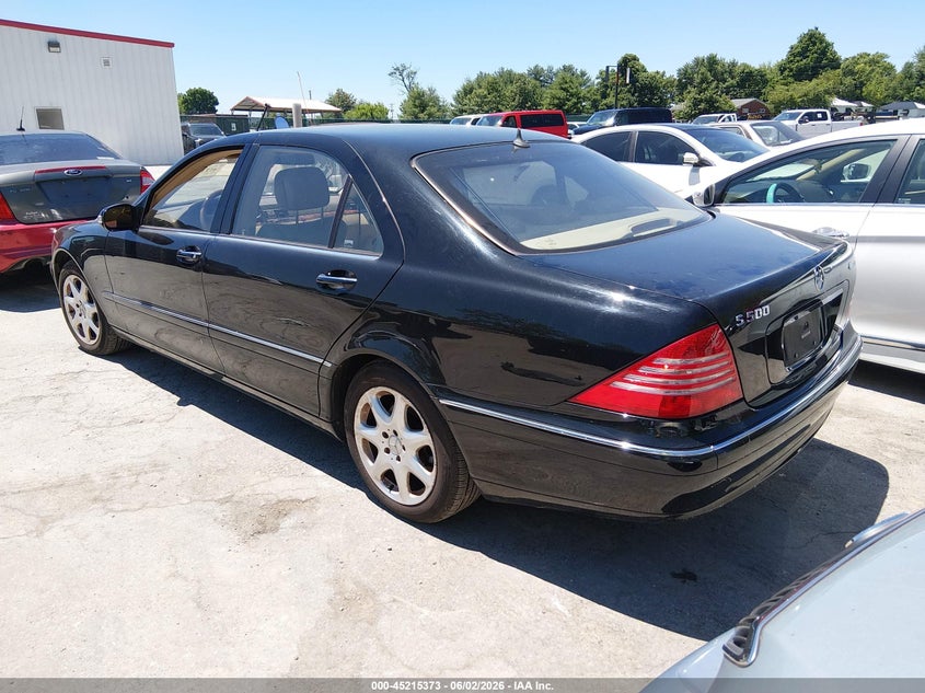 2003 Mercedes-benz S class VIN WDBNG84J63A349759 IAAI salvage auction — NORMAL WEAR, Original (Kentucky), sold $1,400 on 2026-07-06 (photo 3)