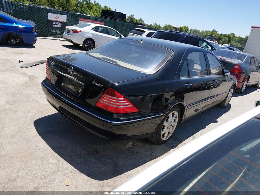 2003 Mercedes-benz S class VIN WDBNG84J63A349759 IAAI salvage auction — NORMAL WEAR, Original (Kentucky), sold $1,400 on 2026-07-06 (photo 4)