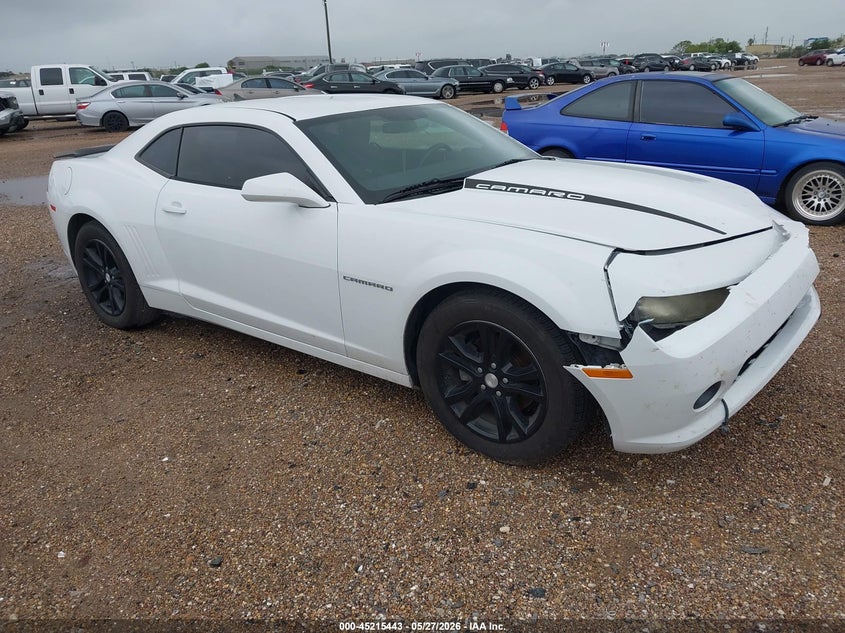 2014 Chevrolet Camaro VIN 2G1FB1E3XE9307775 IAAI salvage auction — FRONT END, Original (Texas), sold $2,650 on 2026-07-22 (photo 1)