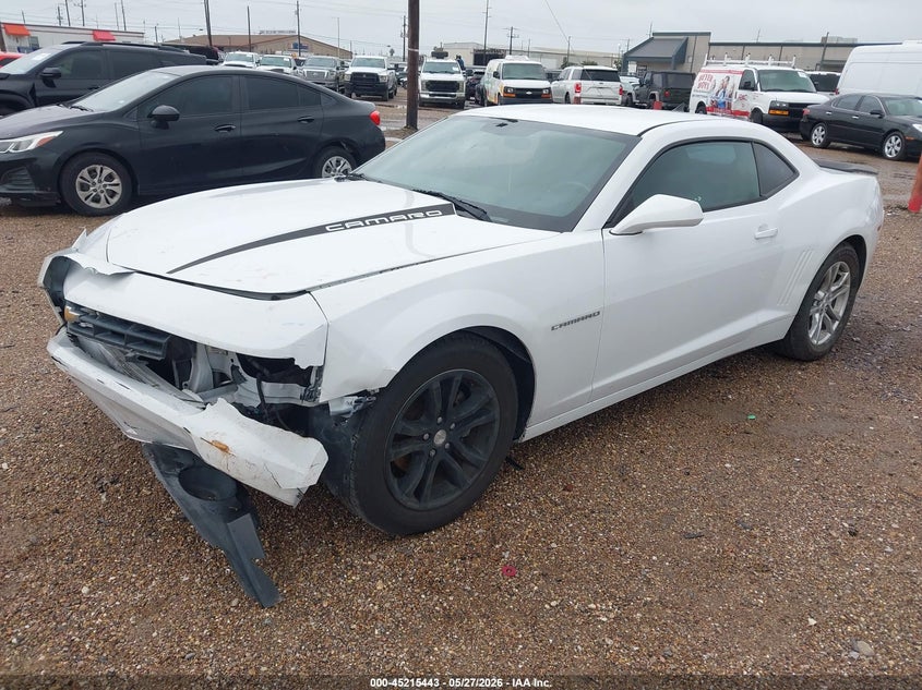 2014 Chevrolet Camaro VIN 2G1FB1E3XE9307775 IAAI salvage auction — FRONT END, Original (Texas), sold $2,650 on 2026-07-22 (photo 2)