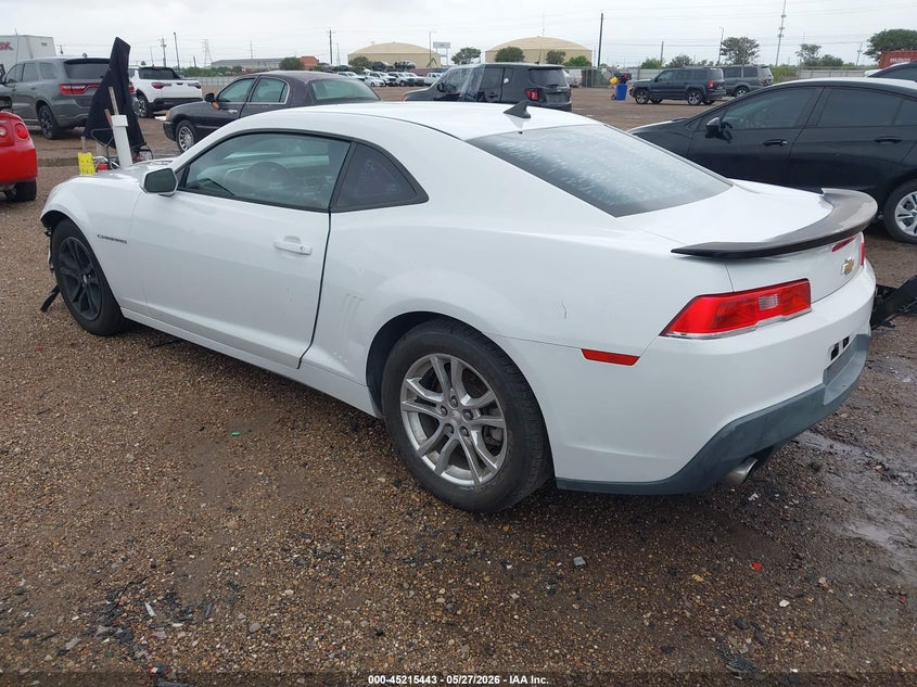 2014 Chevrolet Camaro VIN 2G1FB1E3XE9307775 IAAI salvage auction — FRONT END, Original (Texas), sold $2,650 on 2026-07-22 (photo 3)