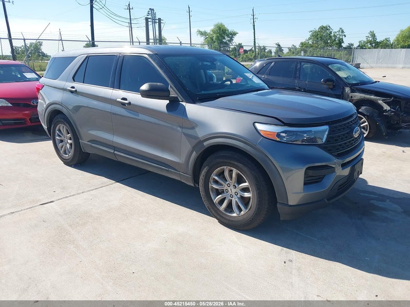 2021 Ford Explorer VIN 1FMSK7BH9MGA14907 IAAI salvage auction — HAIL, Original (Texas), sold $8,625 on 2026-08-21 (photo 1)