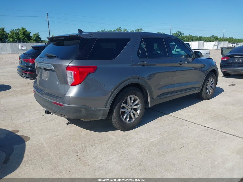 2021 Ford Explorer VIN 1FMSK7BH9MGA14907 IAAI salvage auction — HAIL, Original (Texas), sold $8,625 on 2026-08-21 (photo 4)