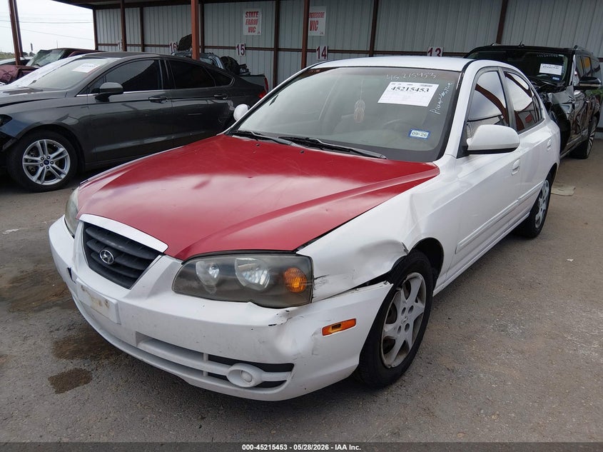 2004 Hyundai Elantra VIN KMHDN46D24U917617 IAAI salvage auction — FRONT & REAR, Original (Texas), sold $300 on 2026-07-15 (photo 2)