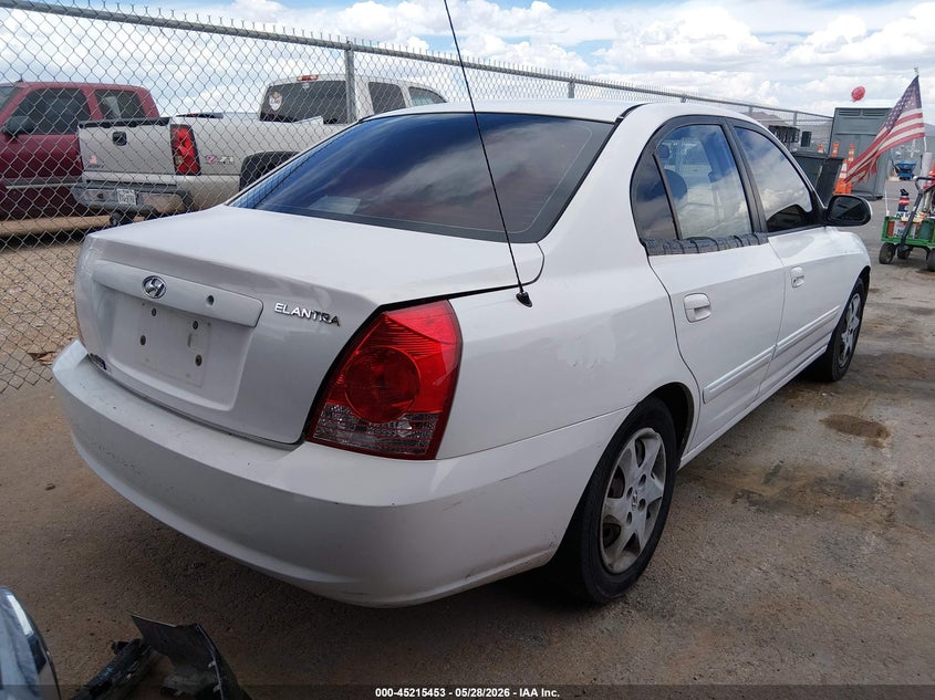 2004 Hyundai Elantra VIN KMHDN46D24U917617 IAAI salvage auction — FRONT & REAR, Original (Texas), sold $300 on 2026-07-15 (photo 4)