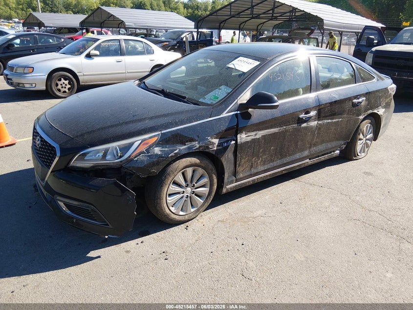 2016 Hyundai Sonata VIN KMHE24L16GA041518 IAAI salvage auction — SIDE, Salvage (Virginia), sold $625 on 2026-07-16 (photo 2)