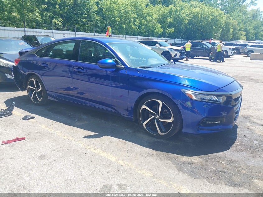 2020 Honda Accord VIN 1HGCV1F3XLA112892 IAAI salvage auction — REAR END, Salvage Title, sold $3,550 on 2026-07-27 (photo 1)