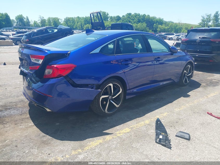 2020 Honda Accord VIN 1HGCV1F3XLA112892 IAAI salvage auction — REAR END, Salvage Title, sold $3,550 on 2026-07-27 (photo 4)