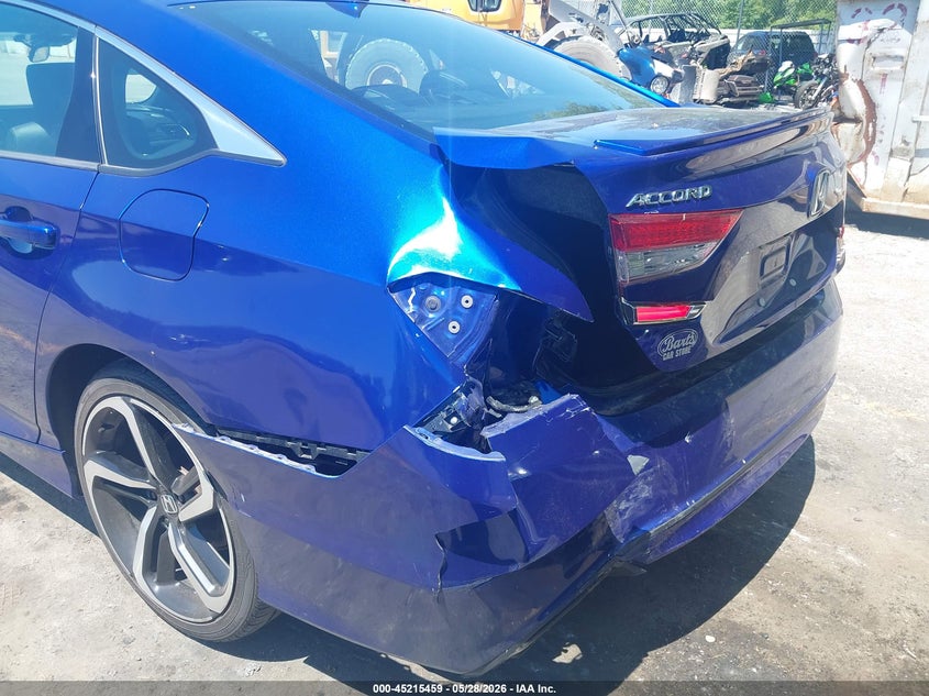 2020 Honda Accord VIN 1HGCV1F3XLA112892 IAAI salvage auction — REAR END, Salvage Title, sold $3,550 on 2026-07-27 (photo 6)