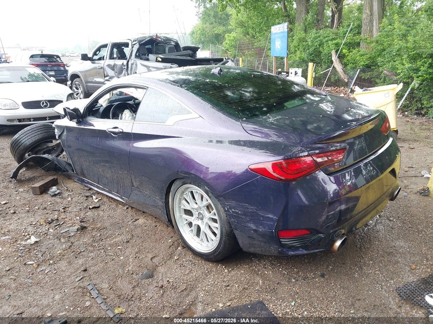 2019 Infiniti Q60 VIN JN1EV7EK5KM231095 IAAI salvage auction — FRONT END, Salvage Title, sold $2,400 on 2026-07-08 (photo 3)