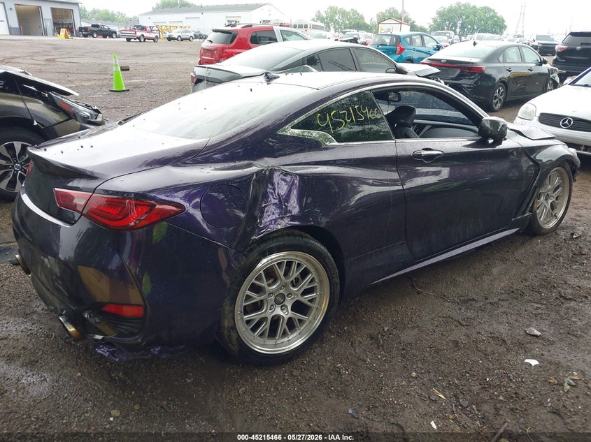 2019 Infiniti Q60 VIN JN1EV7EK5KM231095 IAAI salvage auction — FRONT END, Salvage Title, sold $2,400 on 2026-07-08 (photo 4)