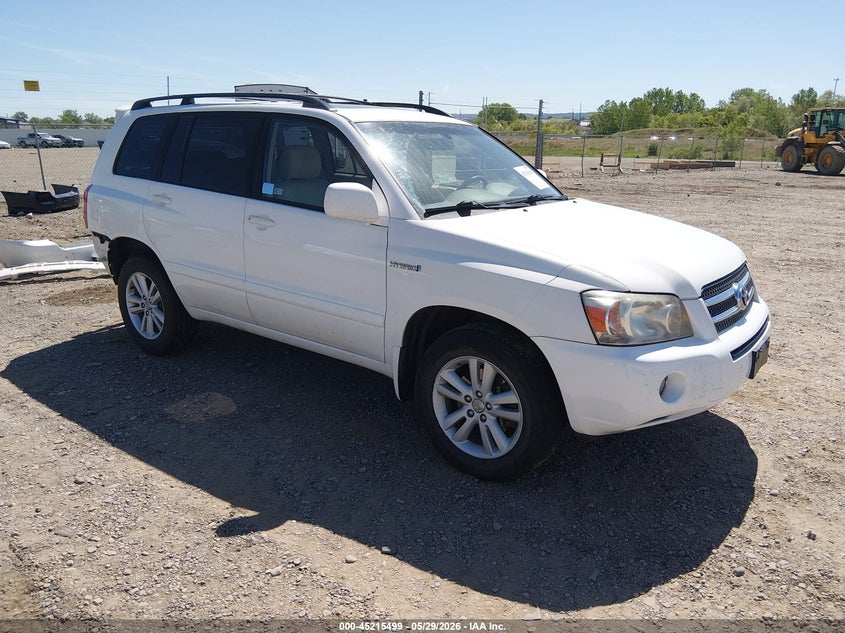 2007 Toyota Highlander hybrid VIN JTEEW21A570047411 IAAI salvage auction — REAR END, Clear (Montana), sold $1,450 on 2026-07-11 (photo 1)