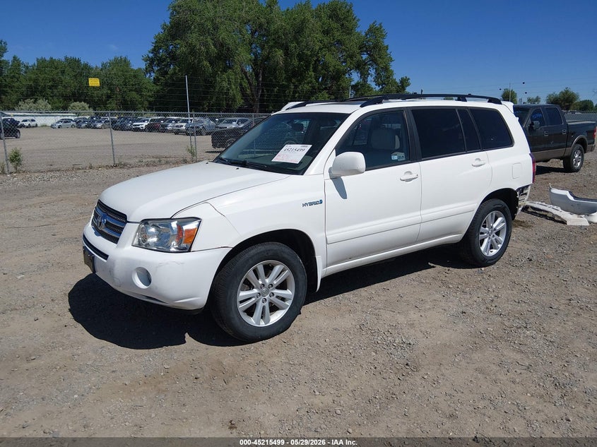 2007 Toyota Highlander hybrid VIN JTEEW21A570047411 IAAI salvage auction — REAR END, Clear (Montana), sold $1,450 on 2026-07-11 (photo 2)