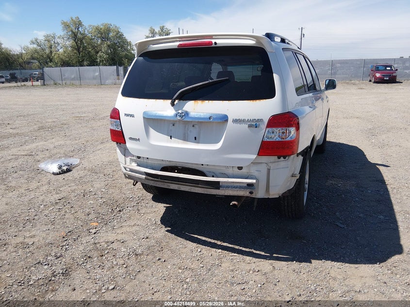 2007 Toyota Highlander hybrid VIN JTEEW21A570047411 IAAI salvage auction — REAR END, Clear (Montana), sold $1,450 on 2026-07-11 (photo 6)