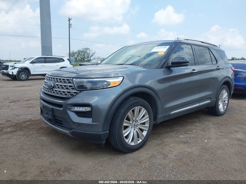 2023 Ford Explorer VIN 1FMSK7FH2PGC25722 IAAI salvage auction — WATER/FLOOD, Salvage Title, sold $11,600 on 2026-07-28 (photo 2)