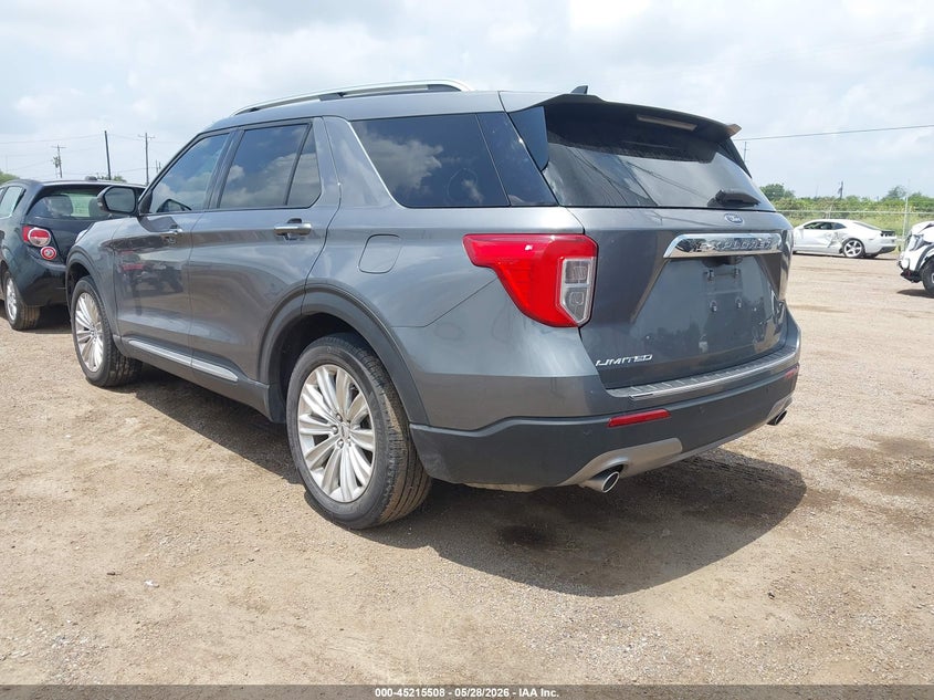 2023 Ford Explorer VIN 1FMSK7FH2PGC25722 IAAI salvage auction — WATER/FLOOD, Salvage Title, sold $11,600 on 2026-07-28 (photo 3)