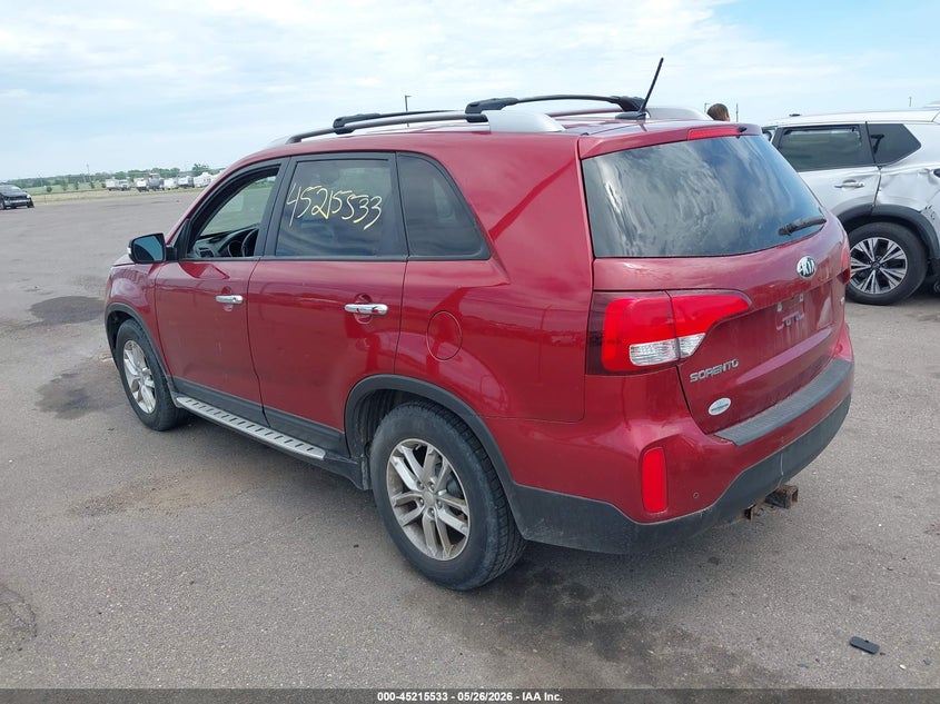 2014 Kia Sorento VIN 5XYKT3A68EG495425 IAAI salvage auction — FRONT END, Prior Salvage (Minnesota), sold $300 on 2026-07-29 (photo 3)