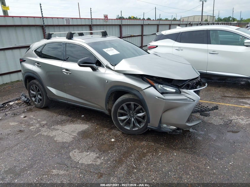 2016 Lexus Nx VIN JTJYARBZ0G2037531 IAAI salvage auction — LEFT FRONT, Salvage Title, sold $4,250 on 2026-07-10 (photo 1)