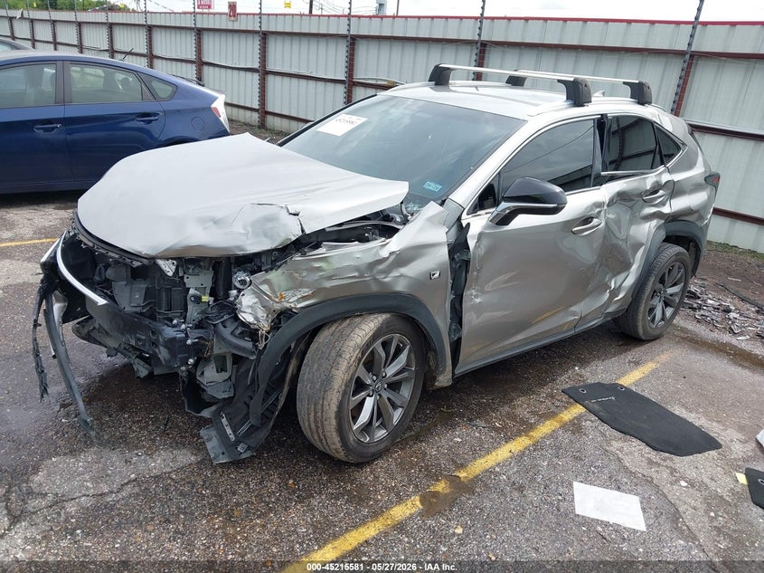 2016 Lexus Nx VIN JTJYARBZ0G2037531 IAAI salvage auction — LEFT FRONT, Salvage Title, sold $4,250 on 2026-07-10 (photo 2)