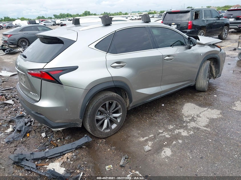 2016 Lexus Nx VIN JTJYARBZ0G2037531 IAAI salvage auction — LEFT FRONT, Salvage Title, sold $4,250 on 2026-07-10 (photo 4)